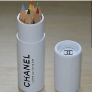 Auth CHANEL RARE collectible colored pencil set. Still in plastic. Never used
